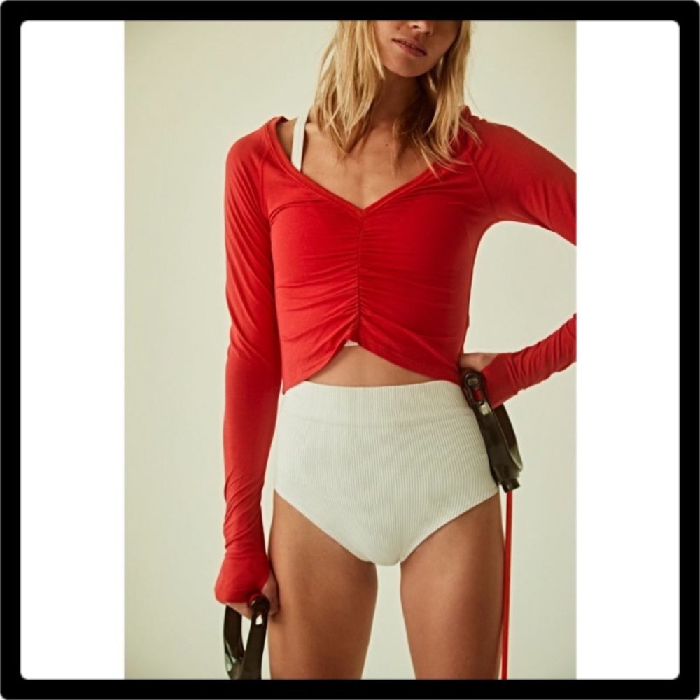 ❤️Free People Movement Courtside Long Sleeve Snapdragon Med ❤️ - Picture 9 of 9